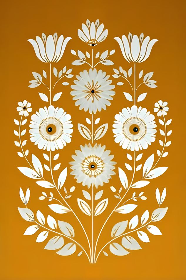 Nordic Floral No. 008 printable wall art
