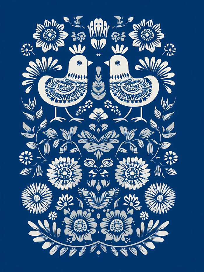 Nordic Floral No. 053 printable wall art
