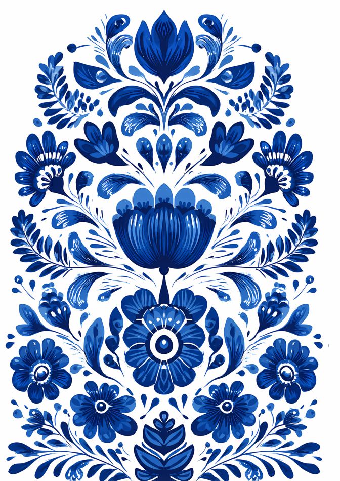 Nordic Floral No. 057 printable wall art