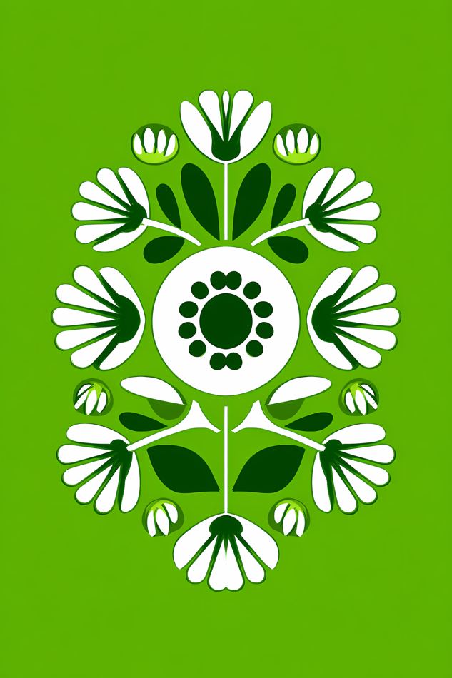 Nordic Floral No. 059 printable wall art