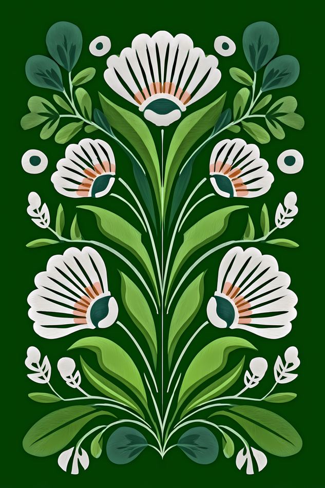 Nordic Floral No. 063 printable wall art
