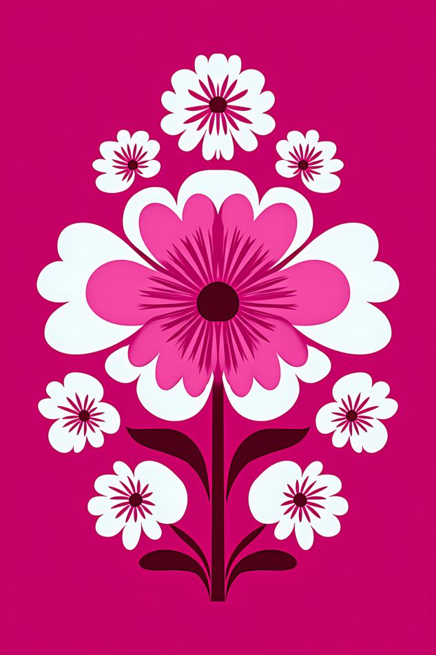 Nordic Floral No. 087 printable wall art