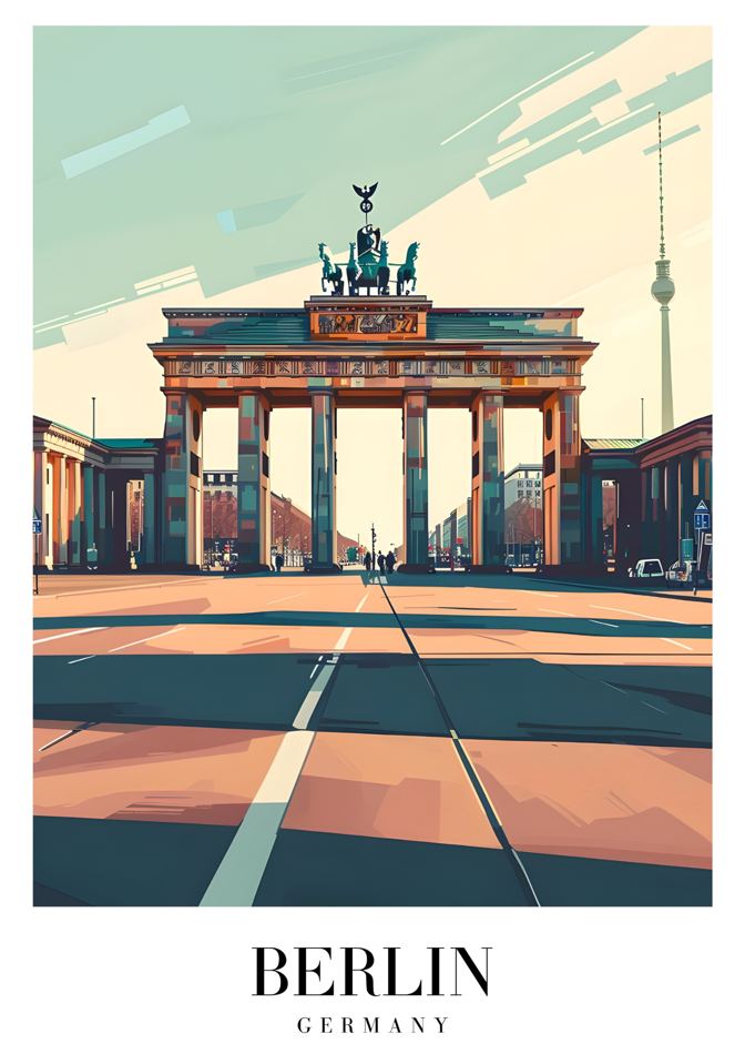 Berlin Germany printable wall art