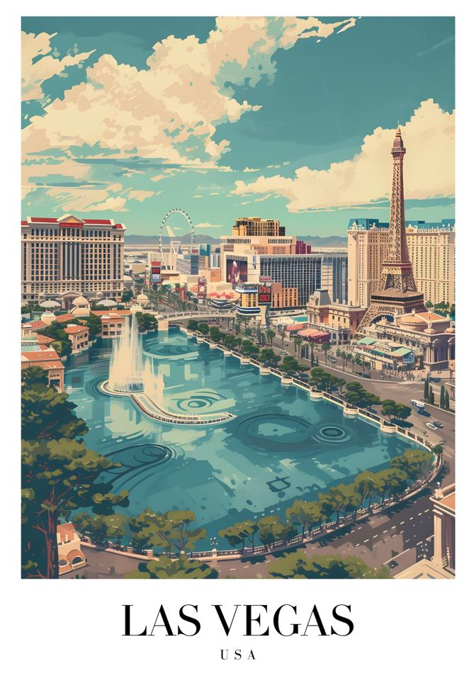 Las Vegas Nevada 2 printable wall art
