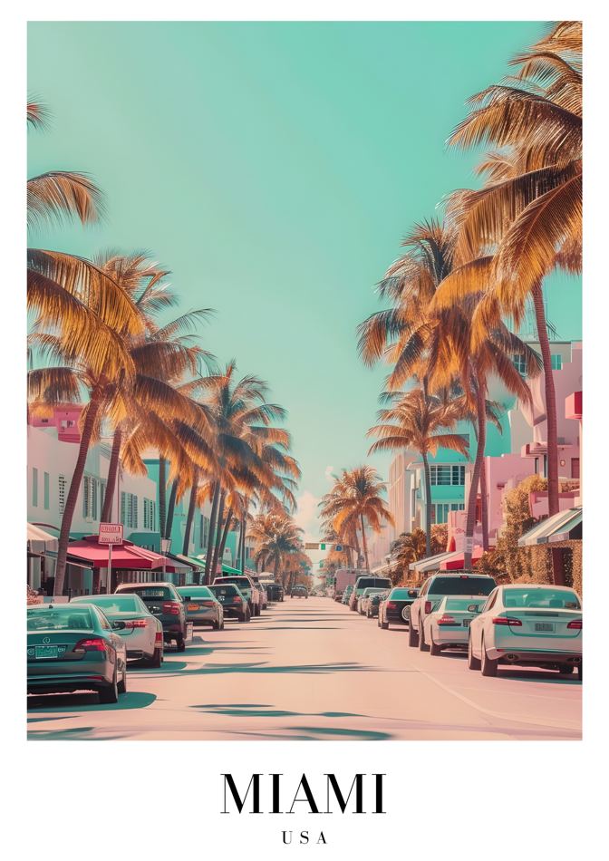 Miami USA printable wall art