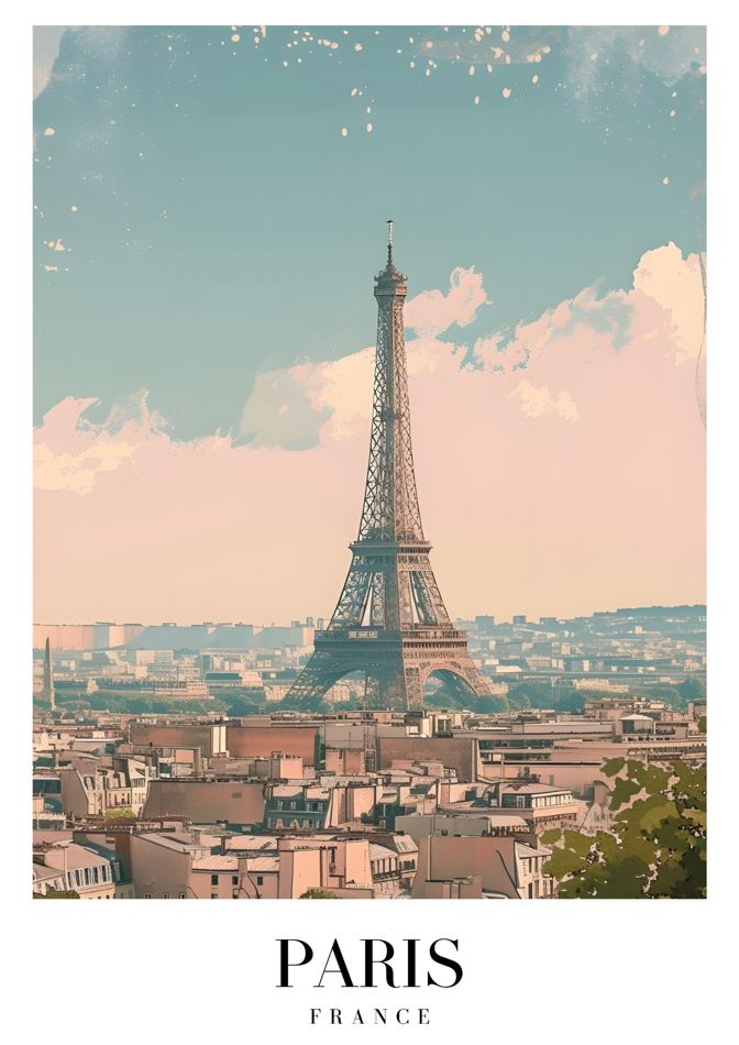 Paris France printable wall art